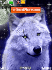 Animated Wolf tema screenshot