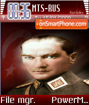 Capture d'écran Ataturk thème