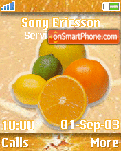Capture d'écran Oranges thème