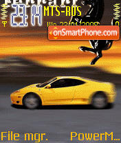 Animated Ferrari 02 theme screenshot