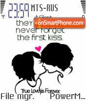 First Kiss tema screenshot