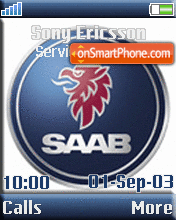 Скриншот темы SAAB Logo