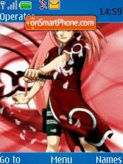 Capture d'écran Sakura Haruno thème