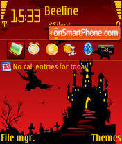 Witch & Bat tema screenshot