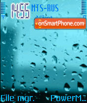 Animated Rain tema screenshot