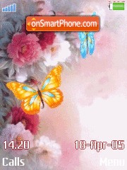 Animated Butterflies theme screenshot