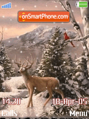 Animated Deer theme screenshot