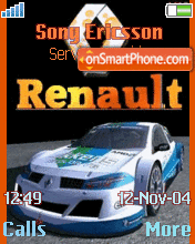 Animated Renault Megane theme screenshot