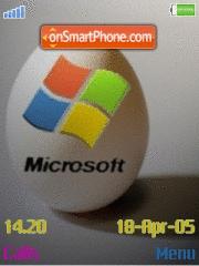 Скриншот темы Egg Microsoft