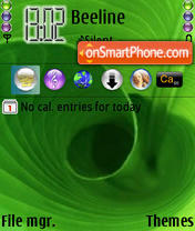 Capture d'écran Green Lines thème