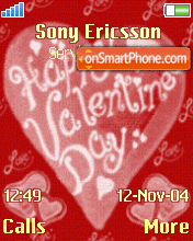 Capture d'écran Valentine Wish thème
