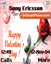 Happy Valentine 01 theme screenshot