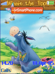 Скриншот темы Animated Eeyore 01
