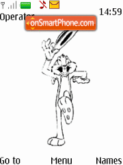 Animated Bugs Bunny tema screenshot