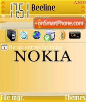Nokia Theme es el tema de pantalla