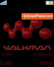 Walkman Red theme screenshot