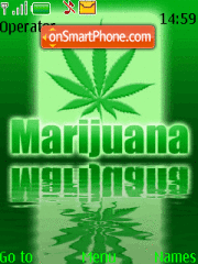 Animated Marijuana theme screenshot