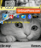 Capture d'écran Kitty Cat thème