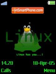 Скриншот темы Linux Matrix