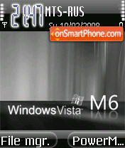 Capture d'écran Black Vista 01 thème