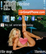 Sexy Pamela Anderson tema screenshot