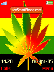 Cannabis Sativa W tema screenshot