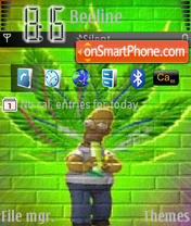 Homer Weed tema screenshot