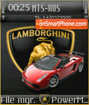 Скриншот темы Lamborghini Gallardo 02