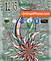 Abstract Flower tema screenshot