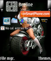 Sexy Bike Theme-Screenshot