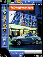 Animated Cars AMG theme screenshot