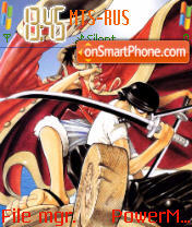 Capture d'écran Luffy And Zoro thème