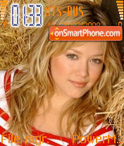 Capture d'écran Hilary Duff thème
