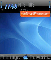 Black Win OSX tema screenshot