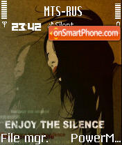 Enjoy The Silence S60v2 tema screenshot