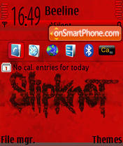 Скриншот темы Slipknot Def
