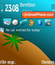 Seaside QVGA theme screenshot