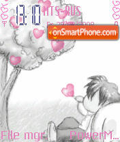 Emo Love Animated tema screenshot
