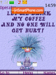Coffee Monster tema screenshot
