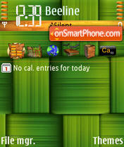 Capture d'écran Green thème