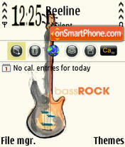 Скриншот темы Bass Rock
