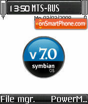 OS Symbian es el tema de pantalla