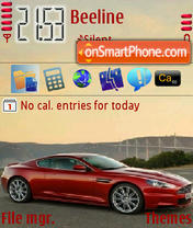 Capture d'écran Aston Martin Dbs thème
