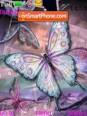 Capture d'écran Iridescent Butterfly thème