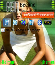 Sexy Maria Sharapova theme screenshot