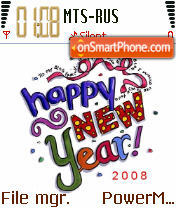 Capture d'écran Happy New Year 2010 thème