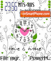 Love Clock Animated theme screenshot
