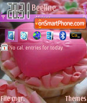 Love Cupcake tema screenshot