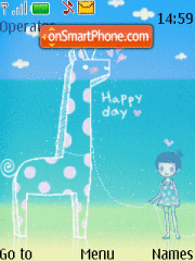 Скриншот темы Animated Happy Day