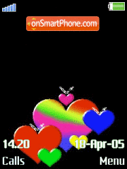 Animated Colour Love theme screenshot